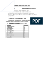 Informe de Termino de Curso 1° Básico