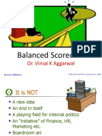 Balanced Scorecard: Dr. Vimal K Aggarwal