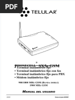 Telular Sx5e GSM User Manual Spanish