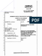 19STCP03569 Petition Writ of Mandate