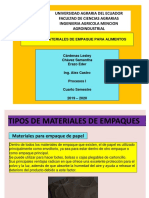 Tipos de Materiales de Empaque para Alimentos