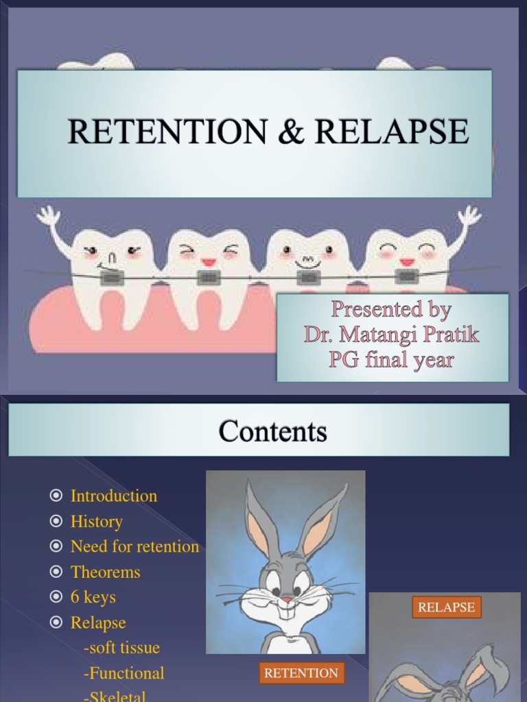 Retention and Relapse PDF Orthodontics Tooth
