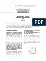 Combinacion de Resistencias y Leyes de Kirchhoff