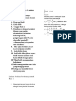 Soal Jawab Kuis 2 Kalkulus 1 TPB M