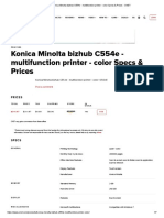 Konica Minolta Bizhub C554e - Multifunction Printer - Color Specs & Prices - CNET PDF