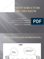 UDP Segment Structure and UDP Checksum