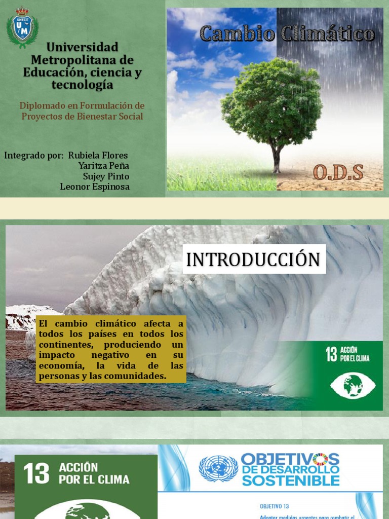 Acción por el Clima: ODS 13 | PDF | Cambio climático | Mitigación del ...