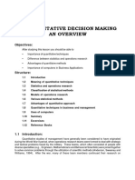 1-Quantitative Decision Making and Overview PDF
