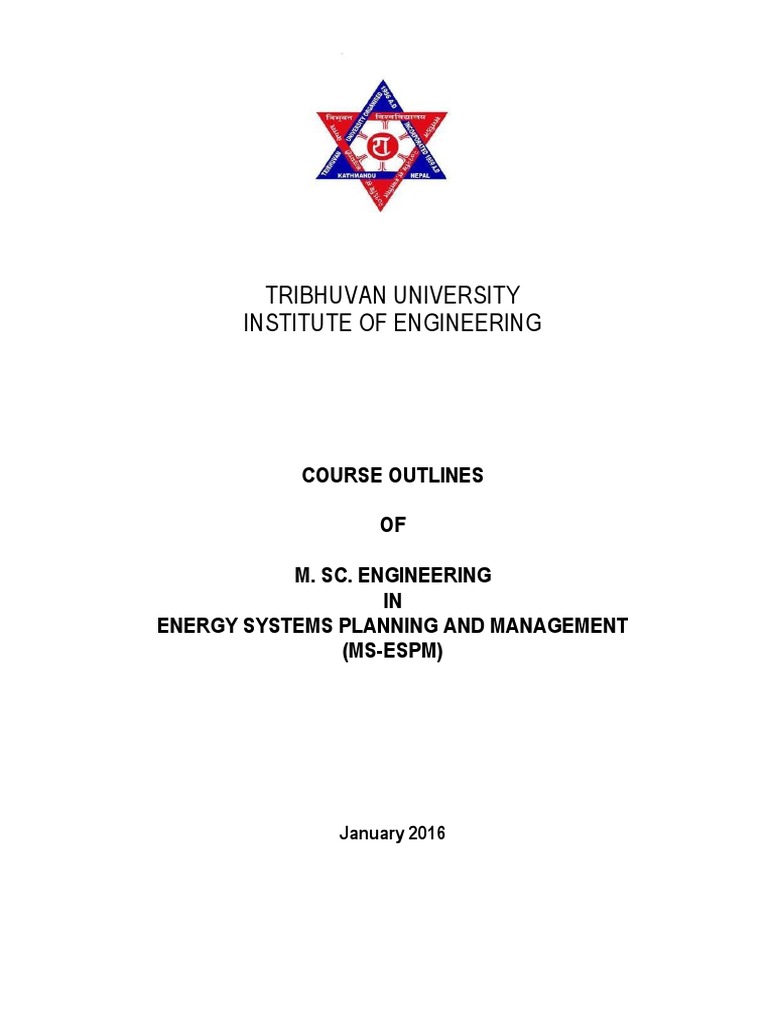 M.Sc. in Energy Systems Management Outline | PDF | Solar Power | Fluid ...