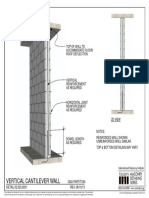 02.020.0201 Vertical Cantilever Wall CMU Partition