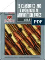 13 Classified and Exparamential Ammunition Types