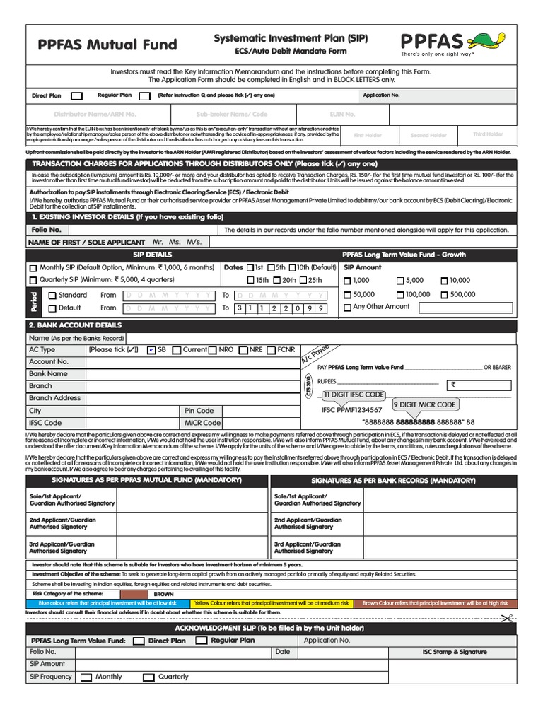 Ppfas sip form pdf identity document banks