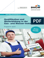 Quallifikation Weiterbildung Gas Wasser Installation - dvgw2018 PDF