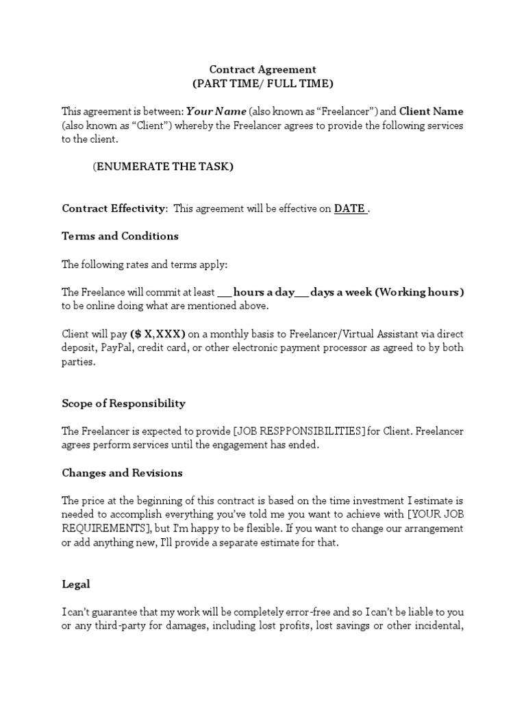 FREELANCER CONTRACT  Freelancer  Payments