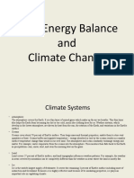 Earth Energy Balance and Climate Change