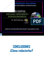 Conclusiones, Agradecimientos y Bibliografia