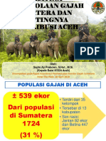 Stretegi Pengelolaan Gajah Sumatera Dan Pentingnya Kontribusi Aceh