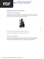 4 Different Types of Current Transformers - Electrical4u