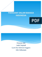 PARAGRAF DALAM BAHASA INDONESIA