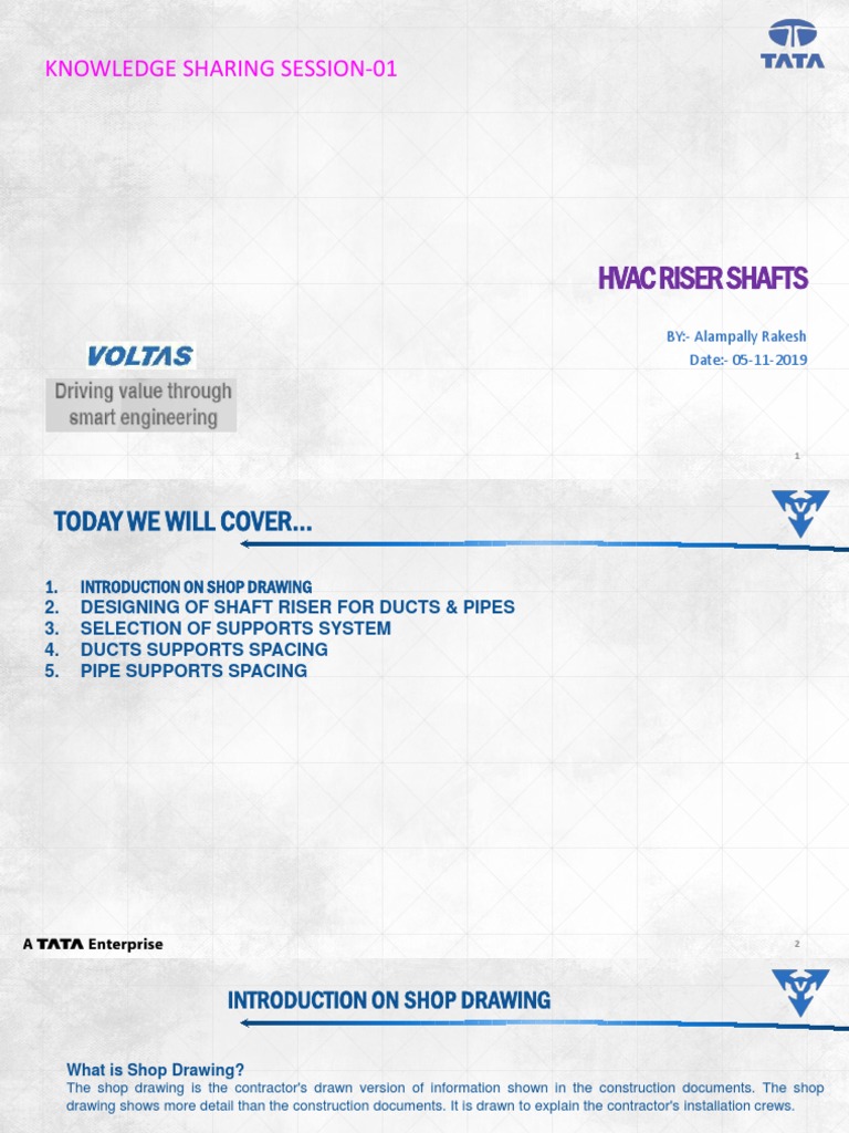HVAC Risers Presentation Format PDF Duct (Flow) Pipe (Fluid Conveyance)