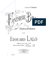 Lalo.E. Fantaisie Ballet For Violin & Piano - Piano Part.