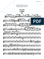 [Free Scores.com] Rimsky Korsakov Nikolai Scheherazade Part Percussion Triangle Drum Small Drum Bass Drum Cymbals Tam Tam 7838
