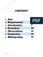 Chemistry Investigatory Project Setting of Cement