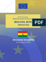 Informe Final de La Misión de Expertos Electorales de La UE