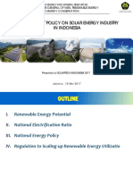 Government Policy On Solar Energy Industry in Indonesia - Ministry of Energy and Mineral Resources