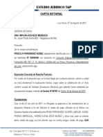 Carta Notarial - Acevedo - Priscila