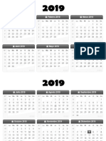 Calendario 2019 - 2020