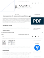 Instrumentos de Exploración en Oftalmología - Ocularis PDF