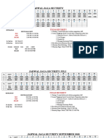 Jadwal Security 2019