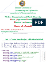 Basics of Android Lab Session - Basics 2018