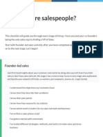 Sales Hiring Checklist PDF
