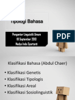 Tipologi Bahasa