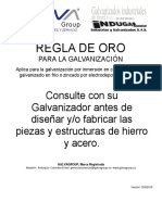 Regla de Oro Para La Galvanización