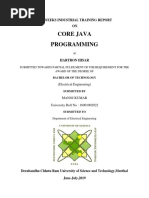 Core Java Programming Report