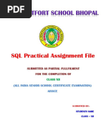 CBSE Class 12 Computers Worksheet - SQL | PDF | Data Model | Areas Of ...