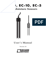 EC 20 EC 10 EC 5 Soil Moisture Sensor Operators Manual (Discontinued)