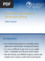 An Introduction To Penetration Testing