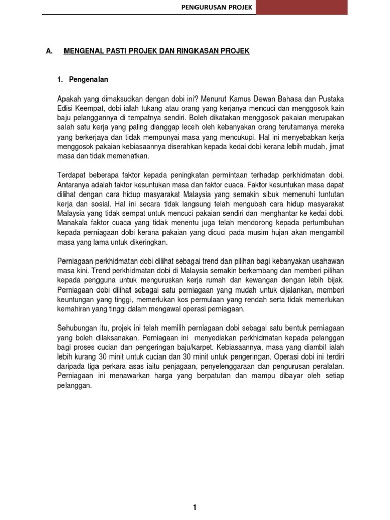 Individu Pengurusan Projek Dobi Zamir Pdf