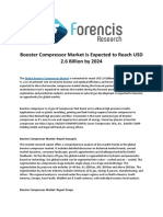 Booster Compressor Market Technological Advancements, Evolving Industry Trends And Insights 2019-2024