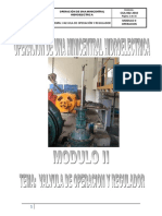Modulo II - Valvula de Operacion y Regulador