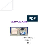 Rain Alarm Investigatory Project
