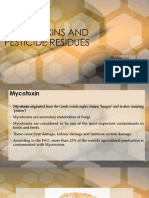 Mycotoxins and Pesticide Residues: Health Effects and Regulation