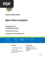 Modul Basis Data Lanjutan