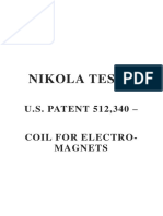 Coil for electro-magnet By Nikola Tesla