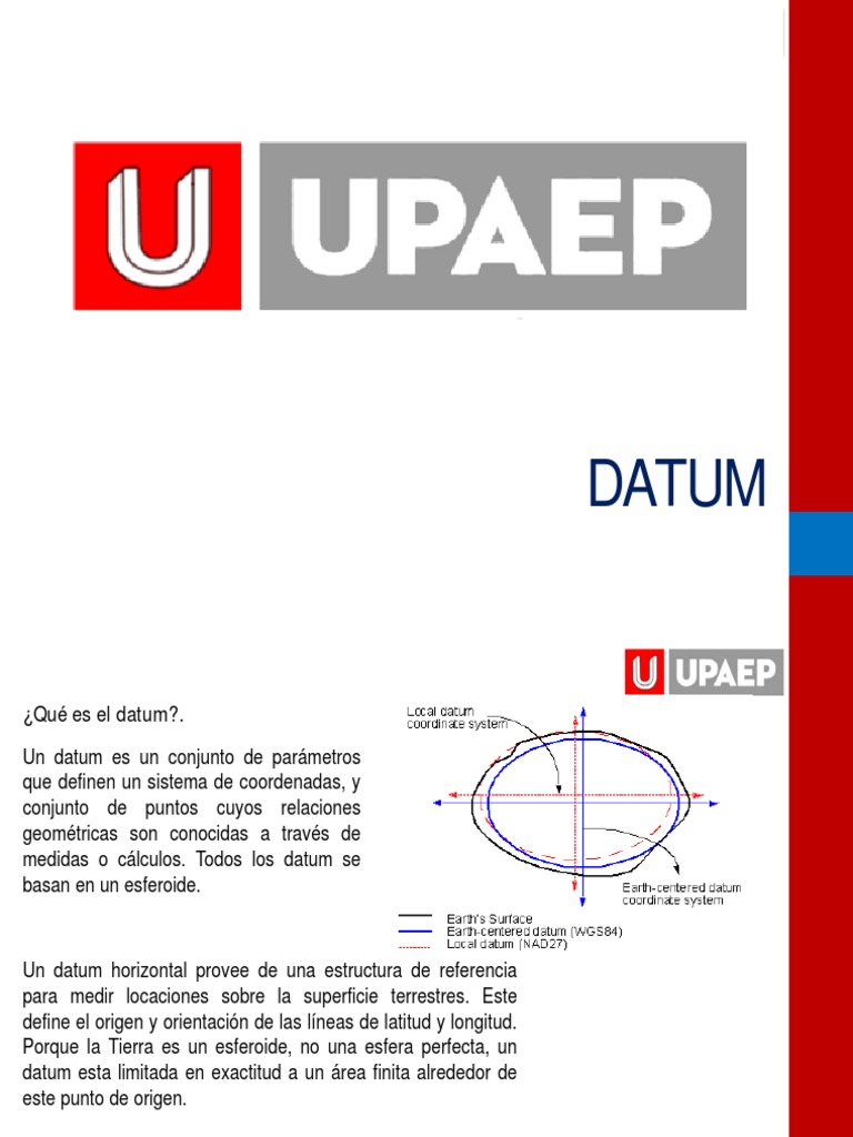 Datum | PDF | Geodesia | Sistema coordinado