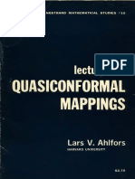 Lectures On Quasiconformal Mappings Ahlfors